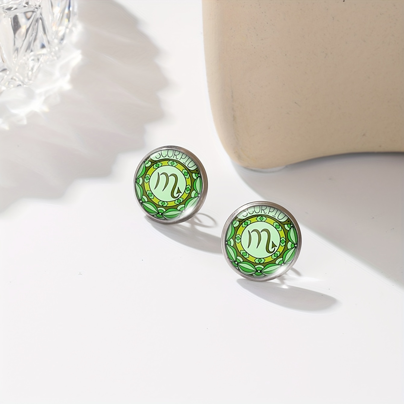 Zodiac Constellation Symbol Earrings Set